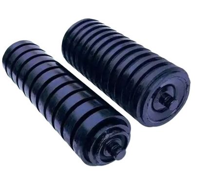 Mining Belt Conveyor Accessoires Rubber Impact Idler Roller Schokabsorberend