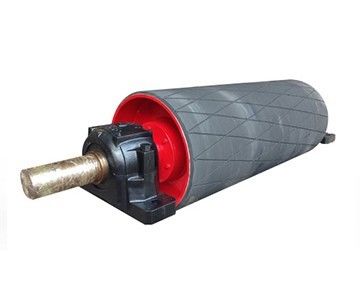 Diamant rubber achtergebleven trommel katrol riem vervoerder kop katrol voor anti-slip prestaties
