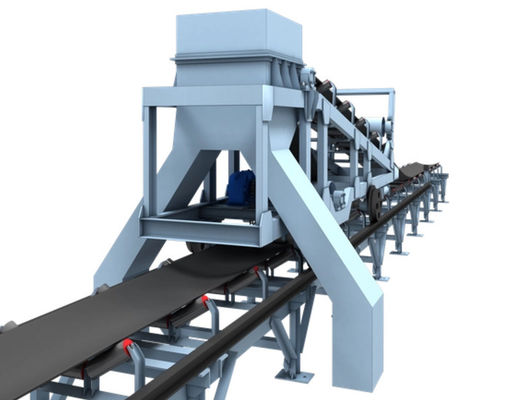 High Efficiency Belt Conveyor Accessoires Traveling Tripper Versatile Discharge System